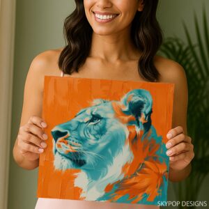 Lion Abstract Art