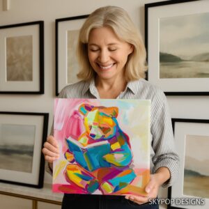 Bear Reading Art