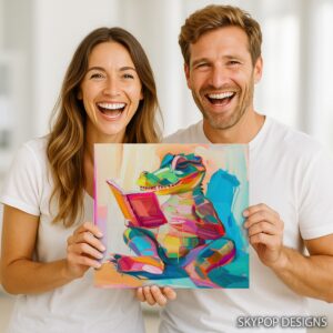 Crocodile Reading Art