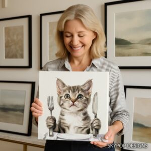 Kitten Dinner Art