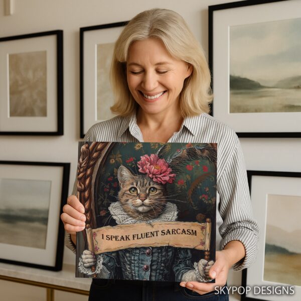 Sarcastic Cat Art