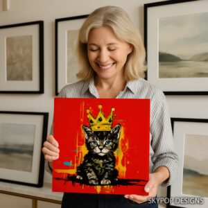 King Cat Crown Art