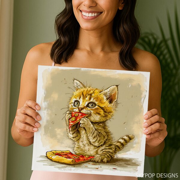 Kitten Pizza Art