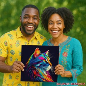 Rainbow Cat Art
