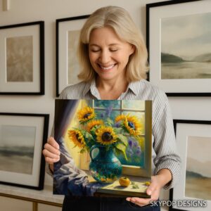 Sunflowers Window Art