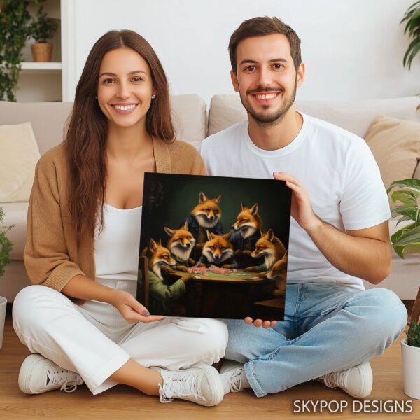 Foxes Poker Night Art