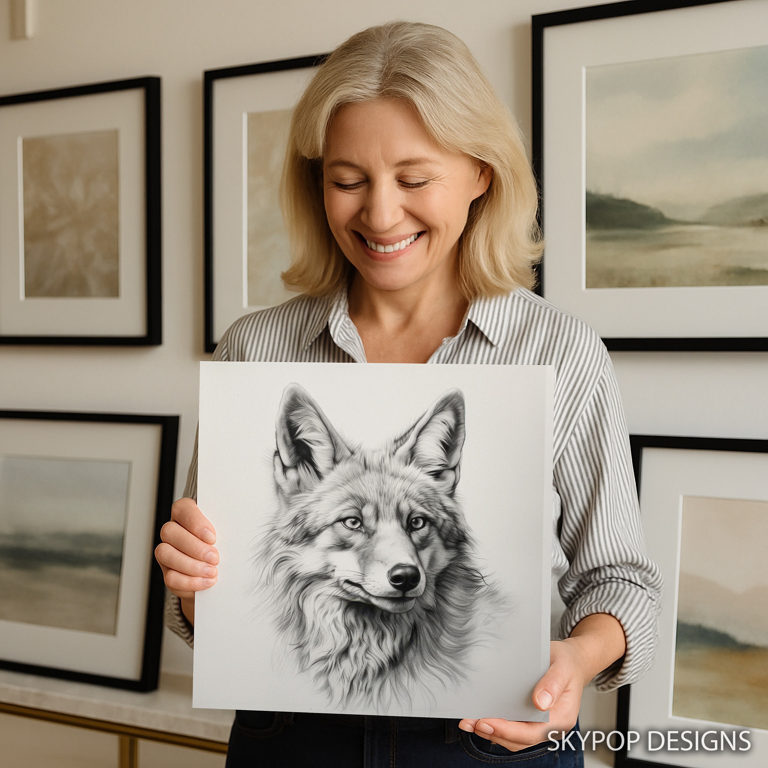 3.jpg Wolf Portrait Art