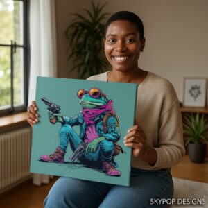 Frog Gunslinger Art
