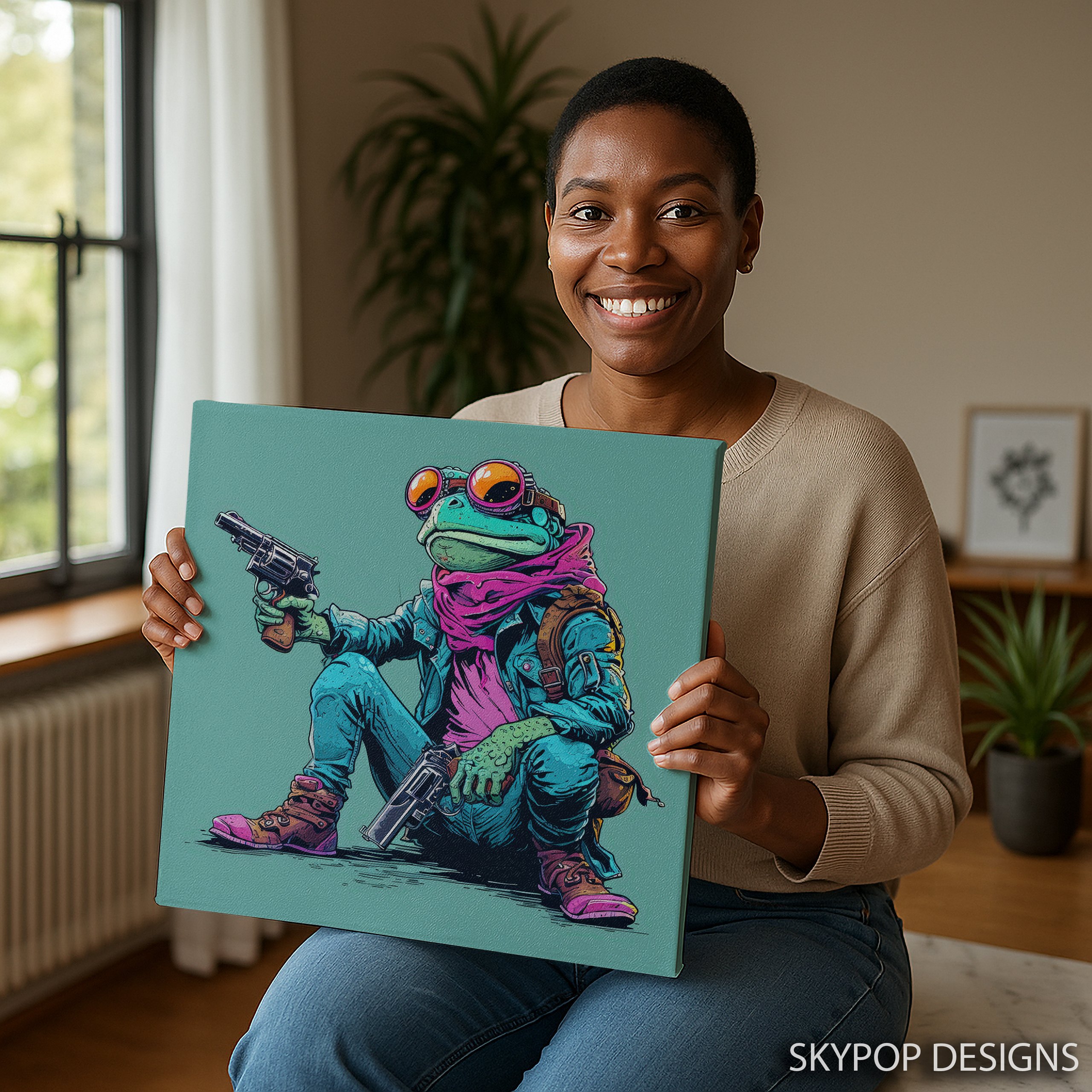 3.jpg Frog Gunslinger Art