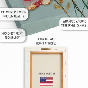 Red Floral Art