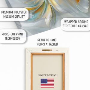 Golden Peony Bloom Art