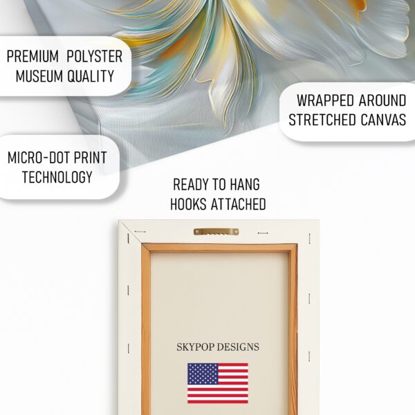 Golden Peony Bloom Art