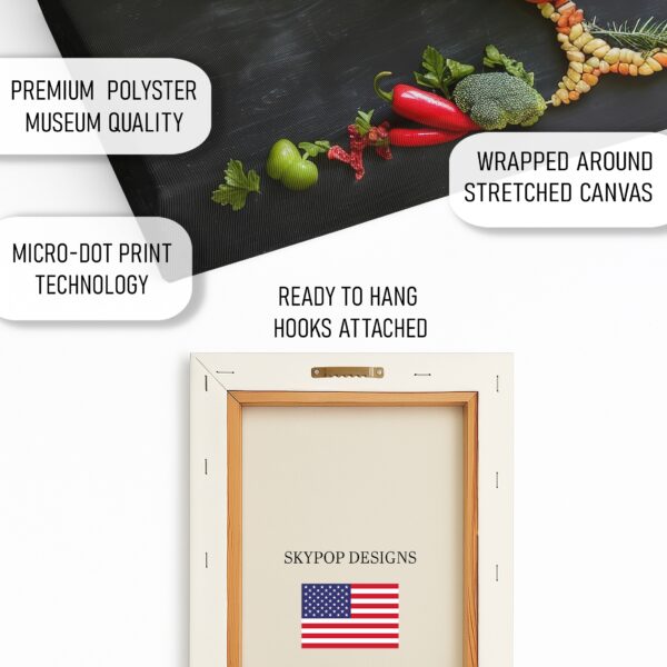 Rooster Vegetable Art