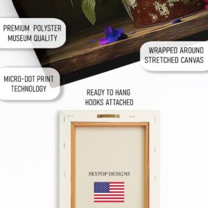 Vintage Floral Vase Art