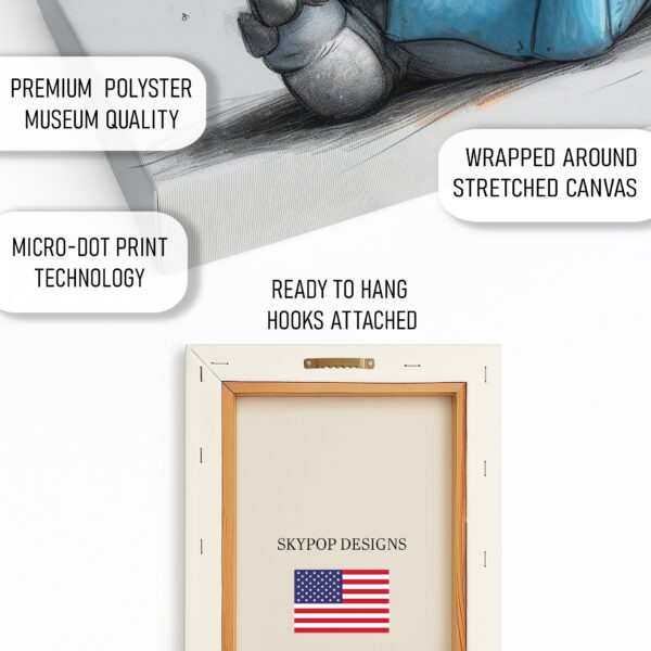Rhino Reading Art