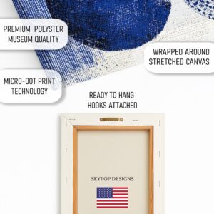 Blue Circles Abstract Art