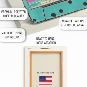 Retro Sunset Cassette Art