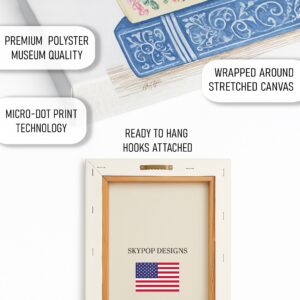 Vintage Floral Book Art