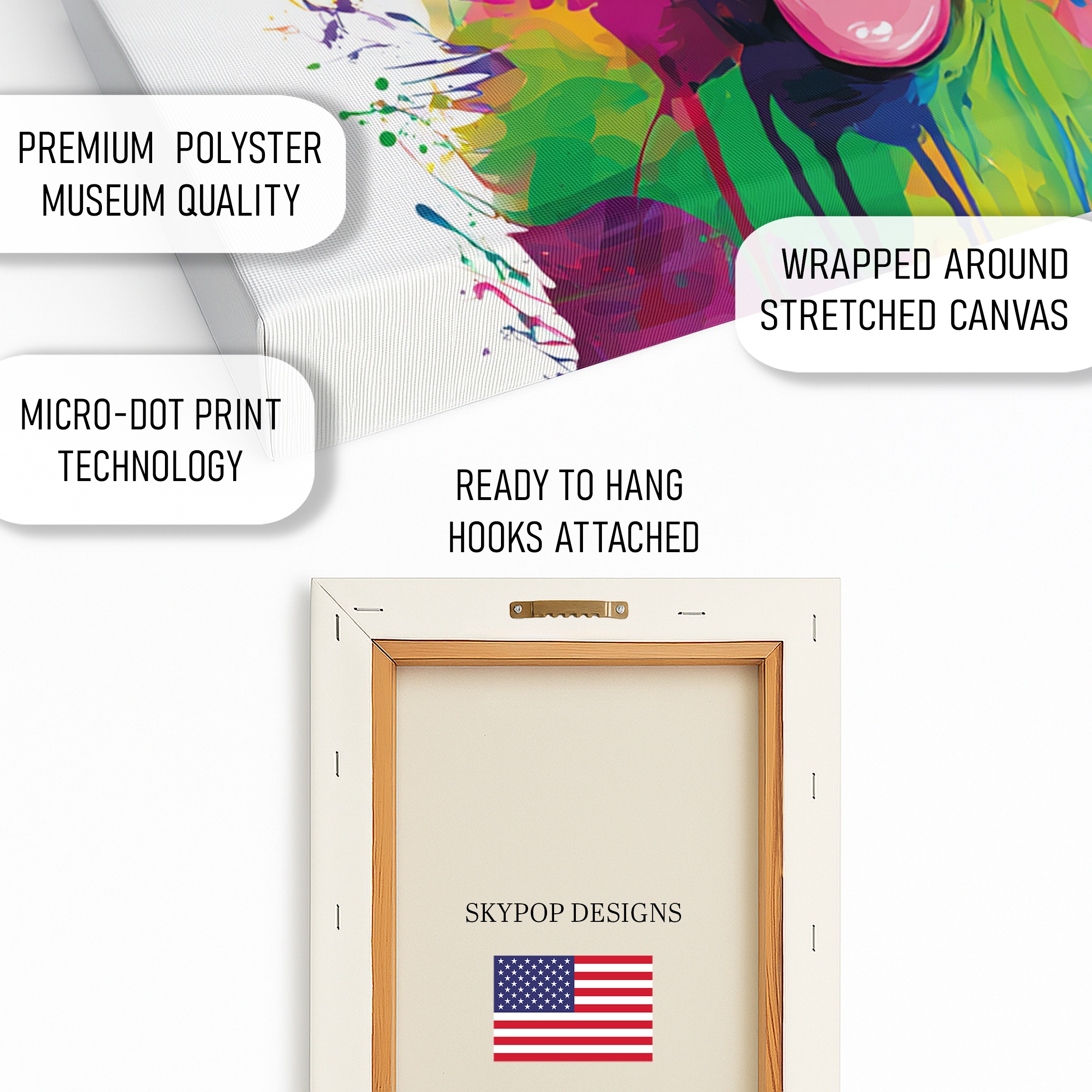 4.jpg Colorful Cat Art