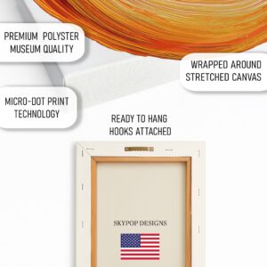 Orange Swirl Art