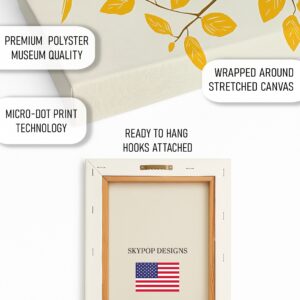 Golden Bird Branch Art