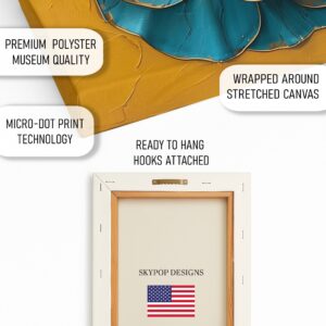Turquoise Bloom Art
