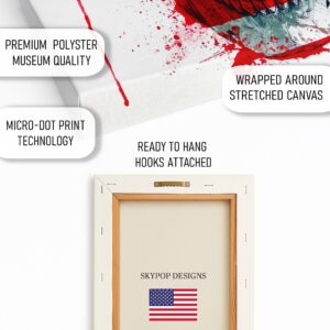 American Skull Flag Art