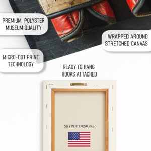 Vintage Boxing Gloves Art
