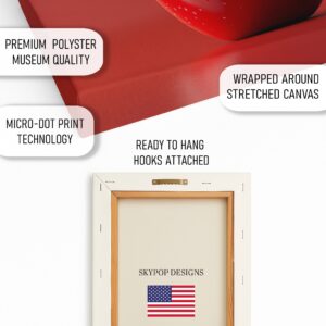Glossy Red Apple Art