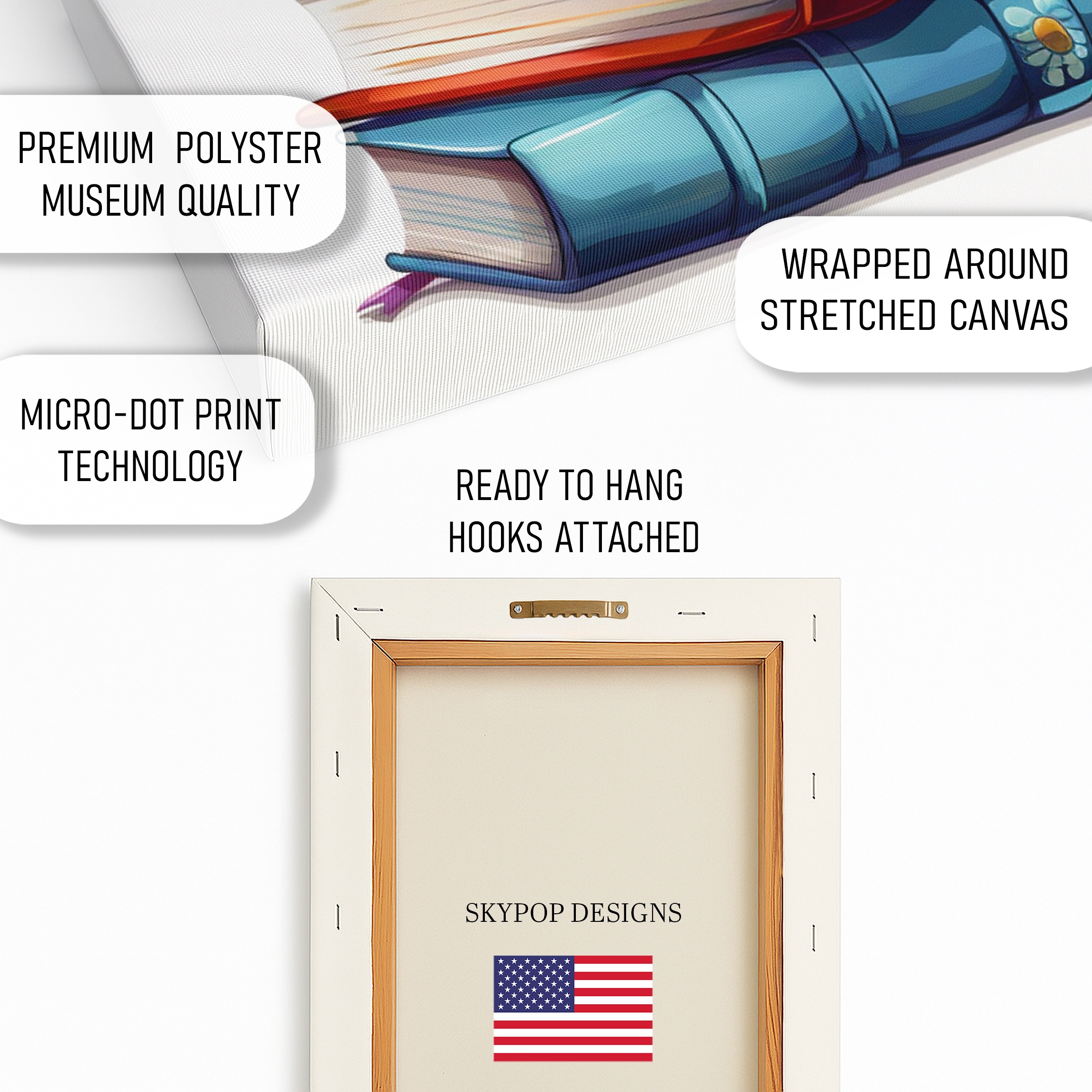 4.jpg Cat Reading Books Art