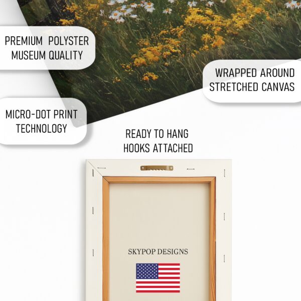 Red Barn Wildflower Art