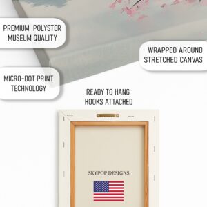 Cherry Blossom Lake Reflection Art