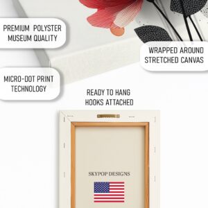 Red Poppy Bloom Art
