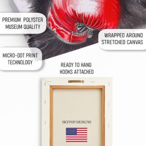 Chimpanzee Boxing Art