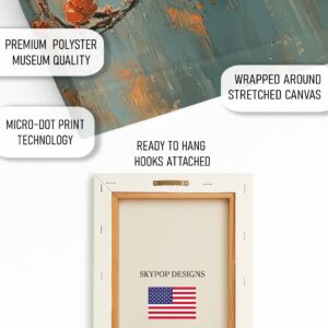 Orange Bird Branch Art