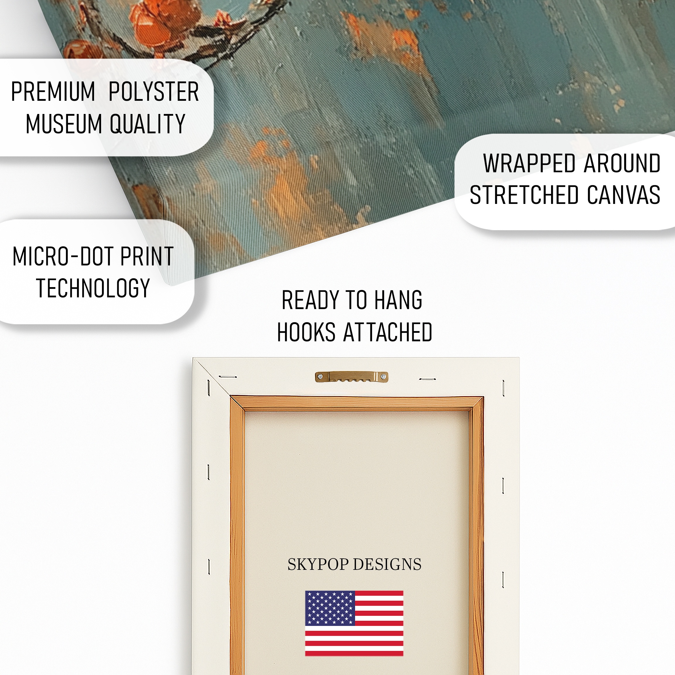 4.jpg Orange Bird Branch Art