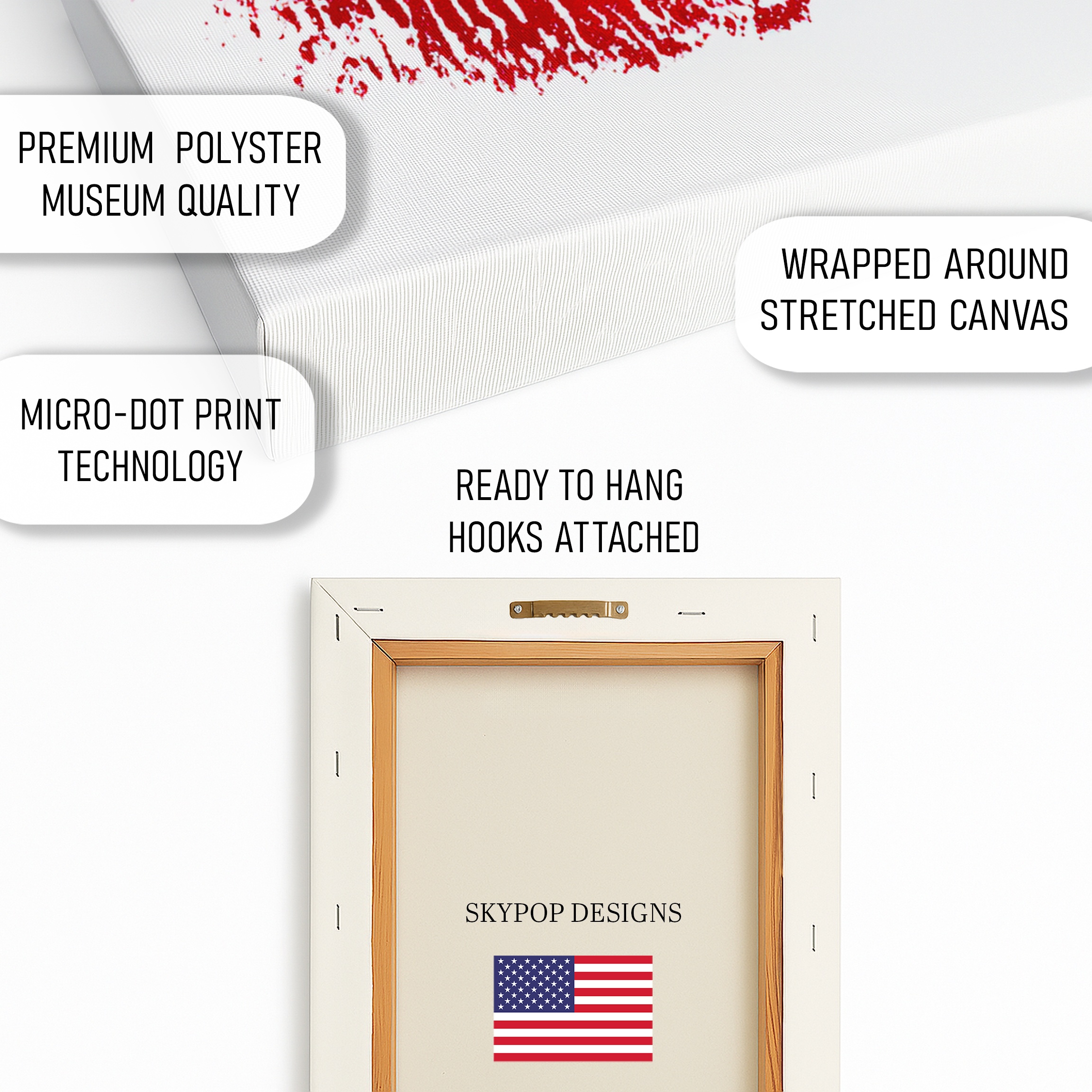 4.jpg Red Lip Print Art