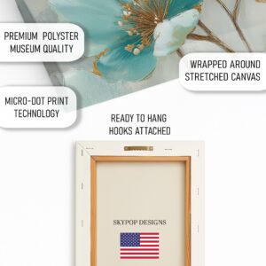 Teal Blossom Art