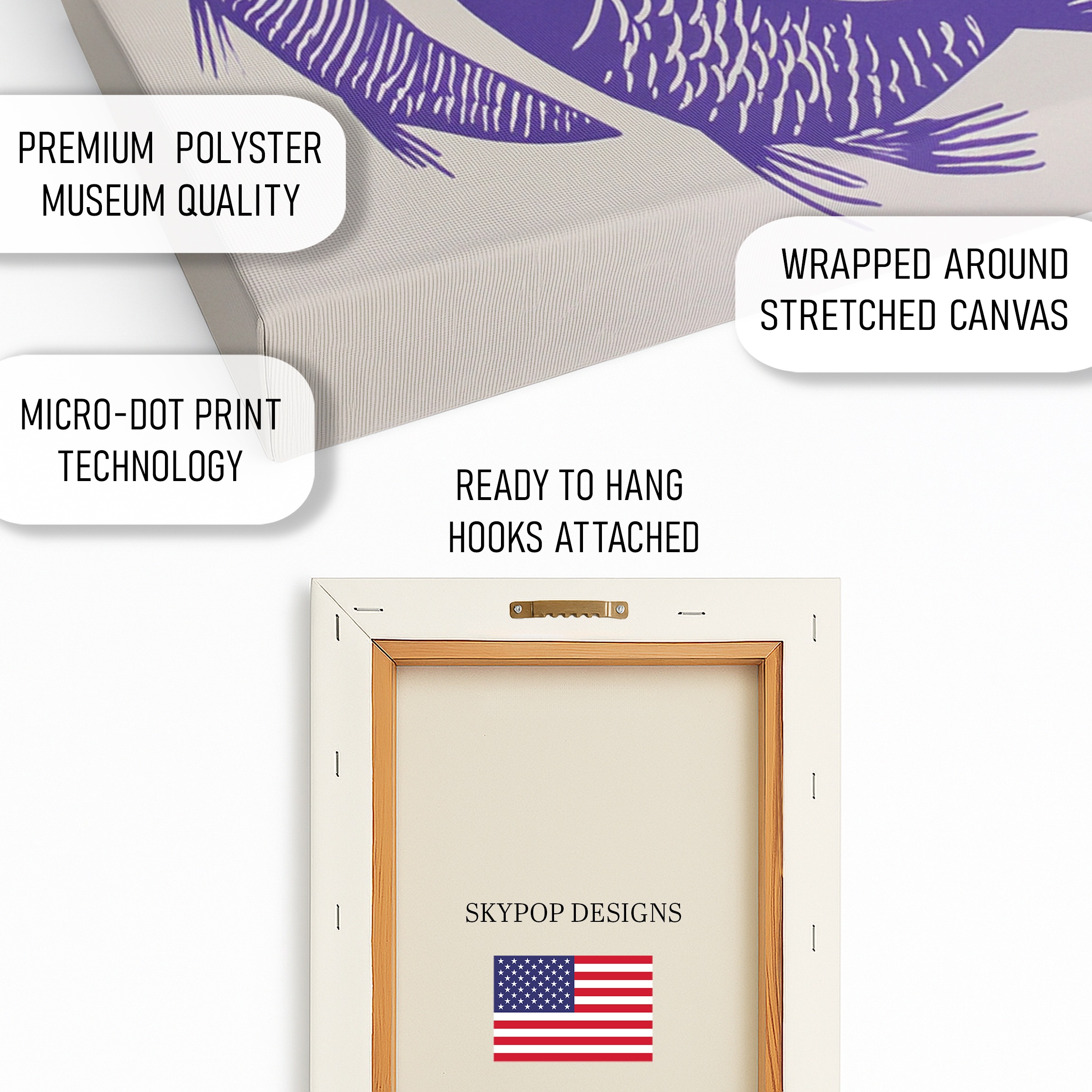 4.jpg Purple Fish Art