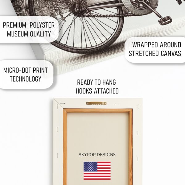 Vintage Paris Bicycle Art