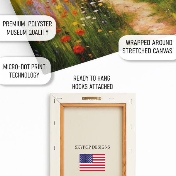 Mountain Valley Flower Path Art