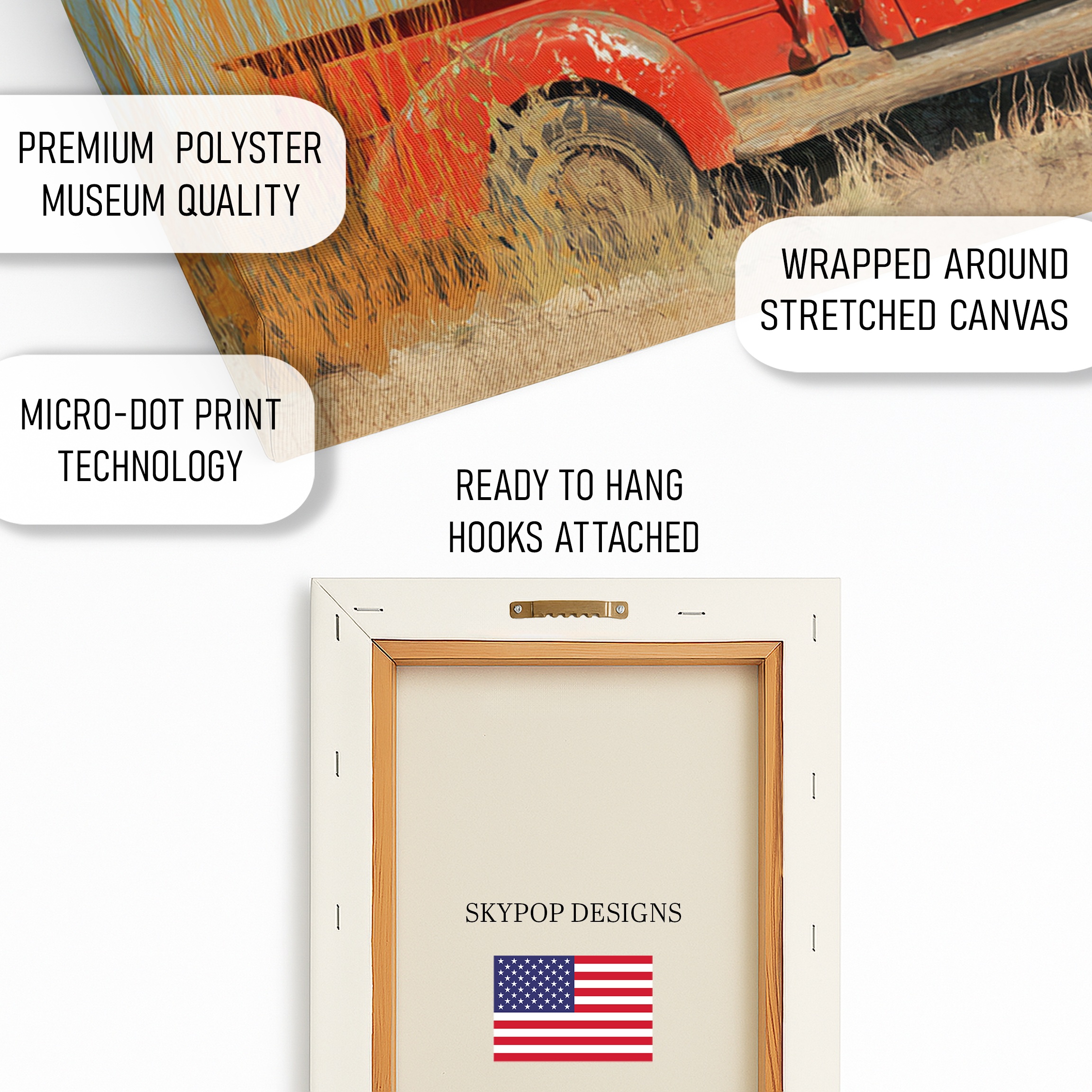 4.jpg Red Truck Field Art