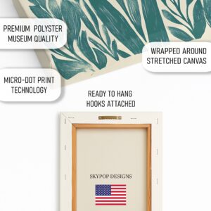 Teal Tulip Art