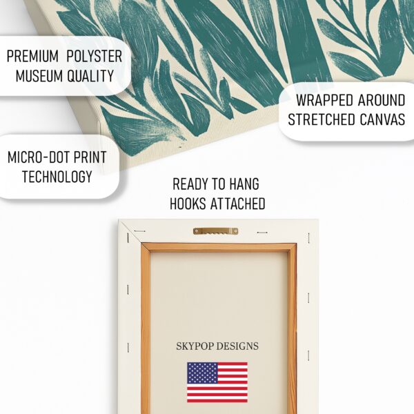 Teal Tulip Art