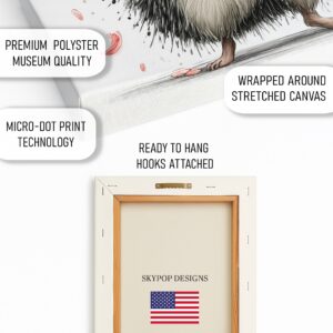 Hedgehog Flower Art