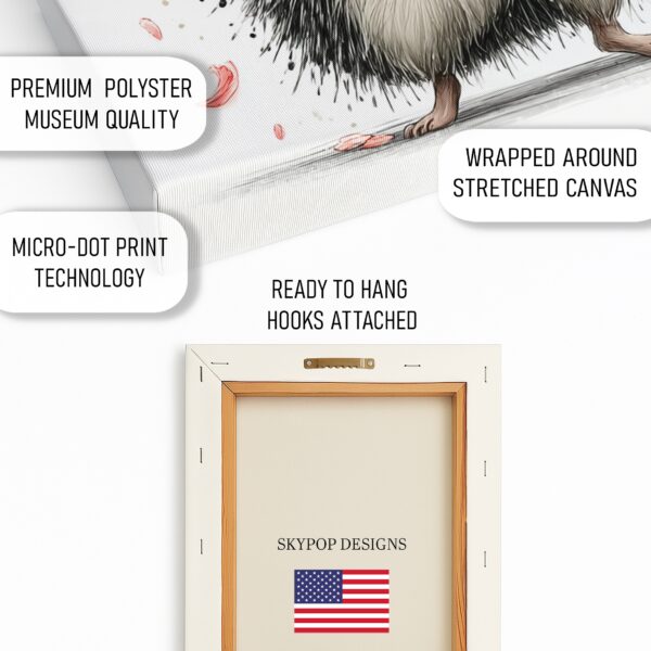 Hedgehog Flower Art