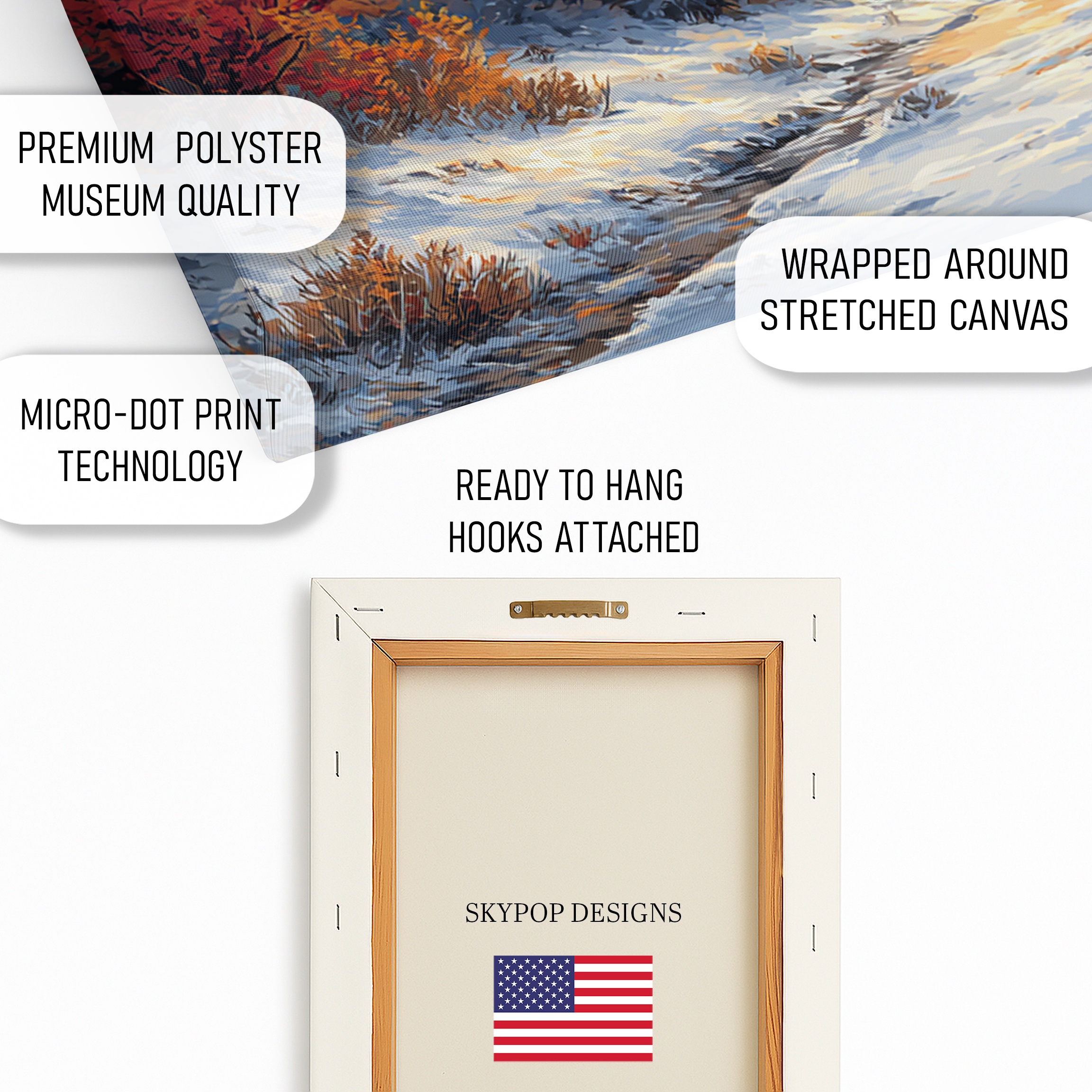 4.jpg Fiery Winter Sunset Mountain Art
