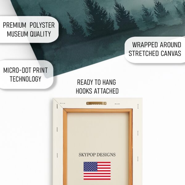 Misty Mountain Forest Art