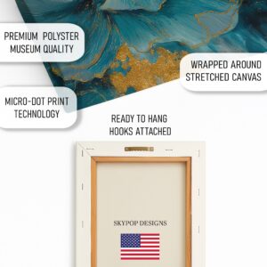 Teal Blossom Art