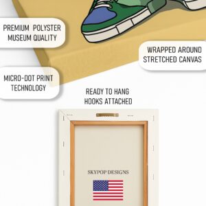 Colorful Cat Sneakers Art